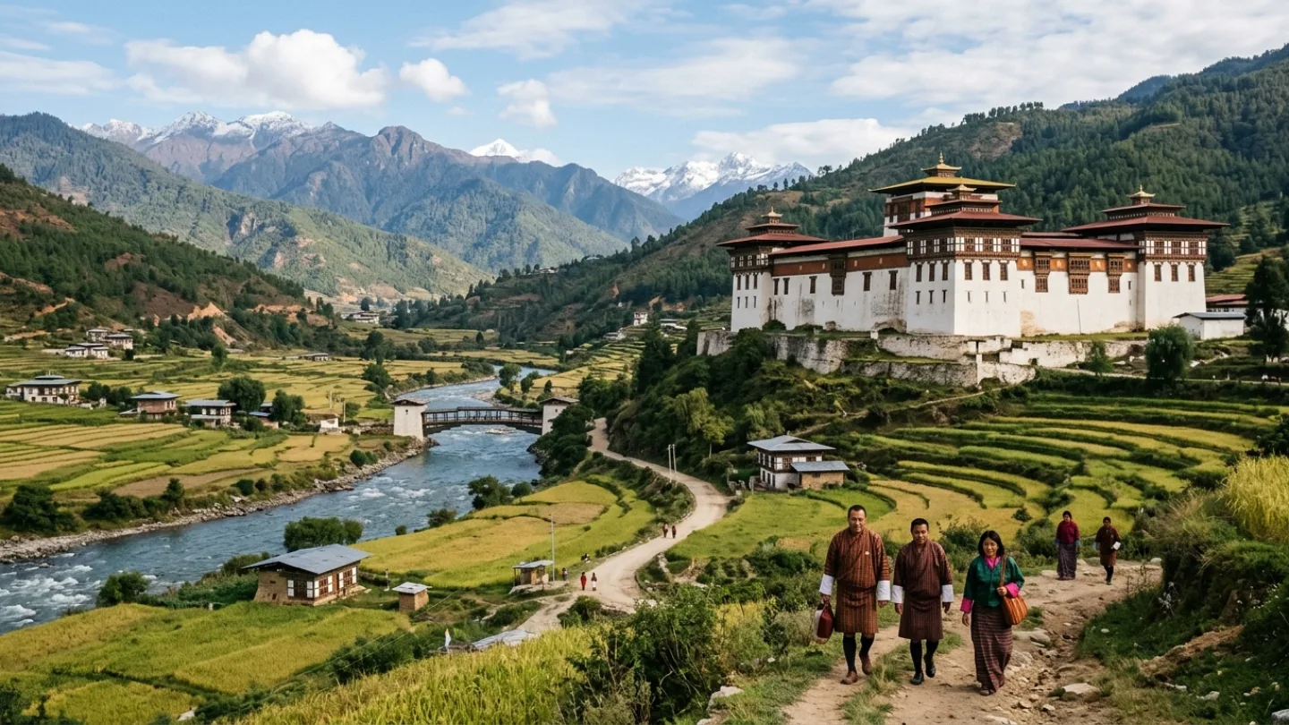 Wangdue Phodrang, Bhutan travel banner