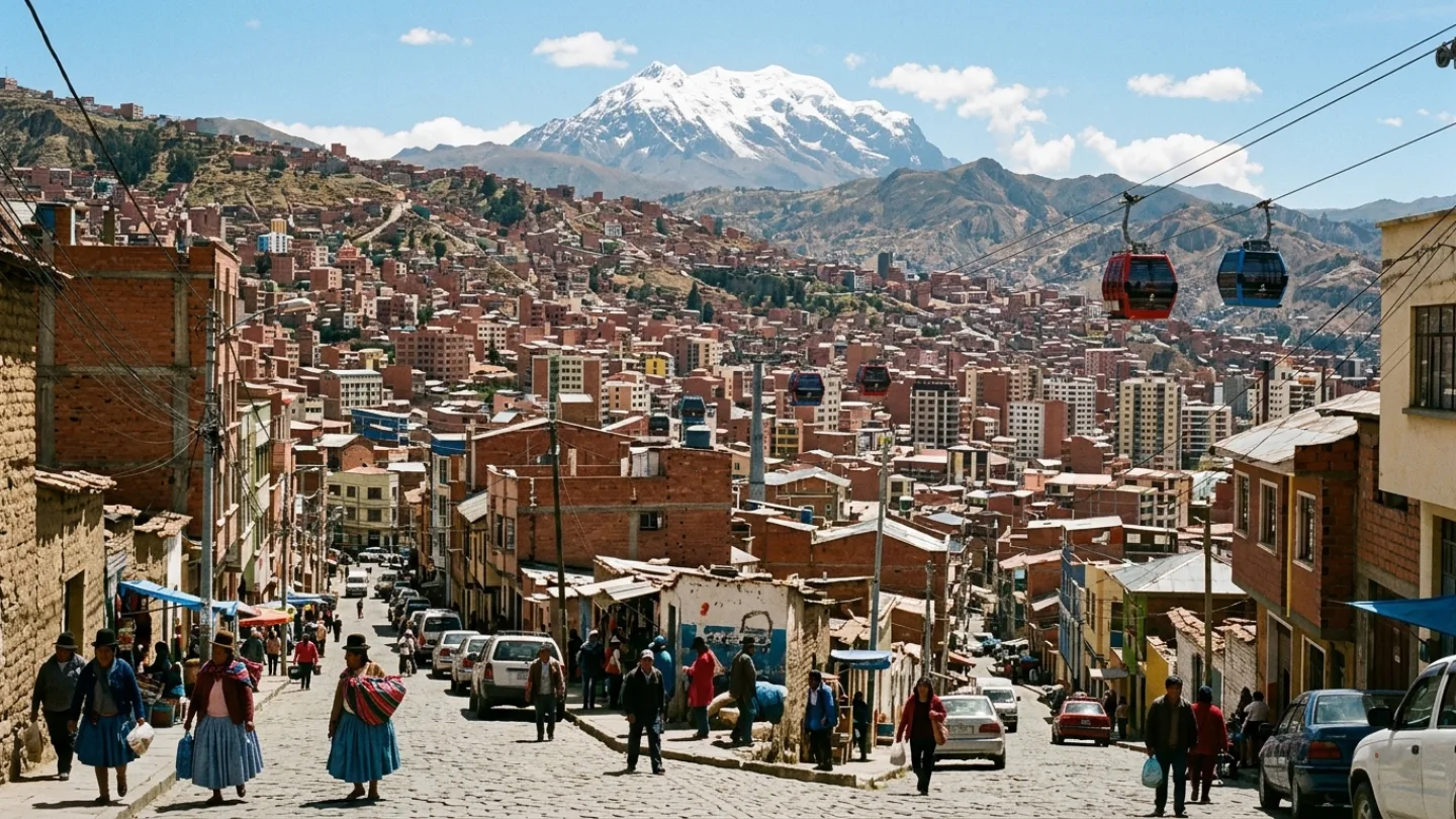 La Paz, Bolivia travel banner