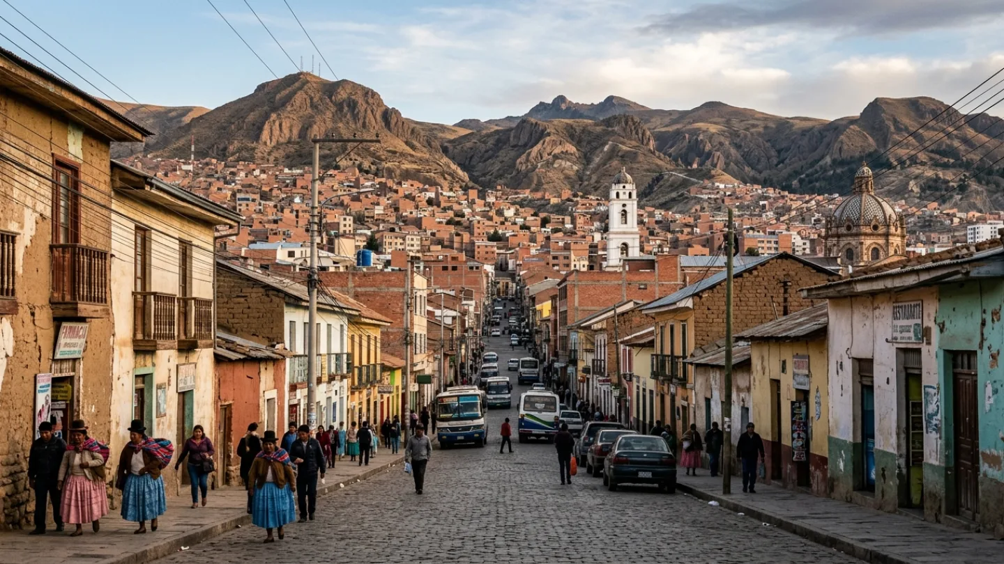 Oruro, Bolivia travel banner