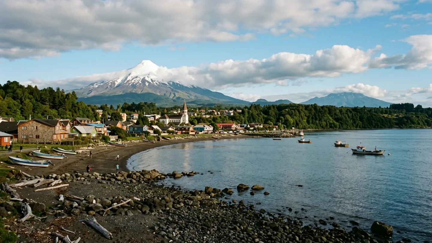 Los Lagos, Chile travel banner