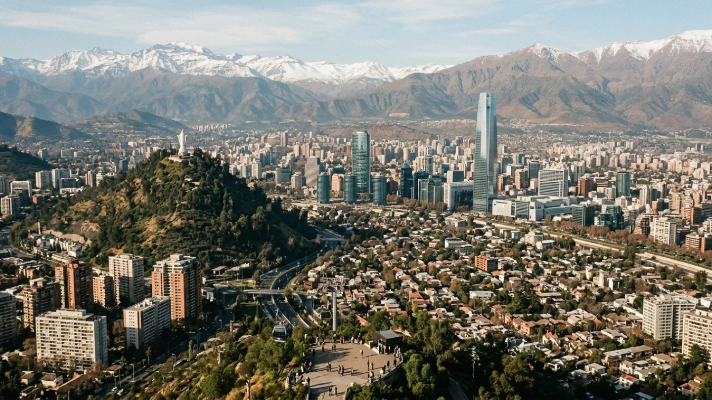 Región Metropolitana de Santiago, Chile travel banner