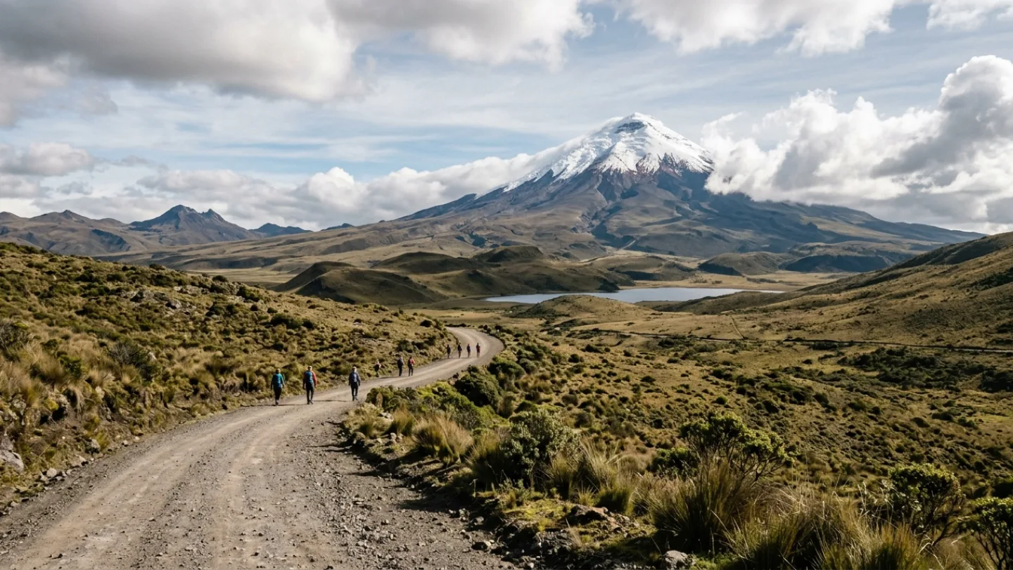 Cotopaxi, Ecuador travel banner