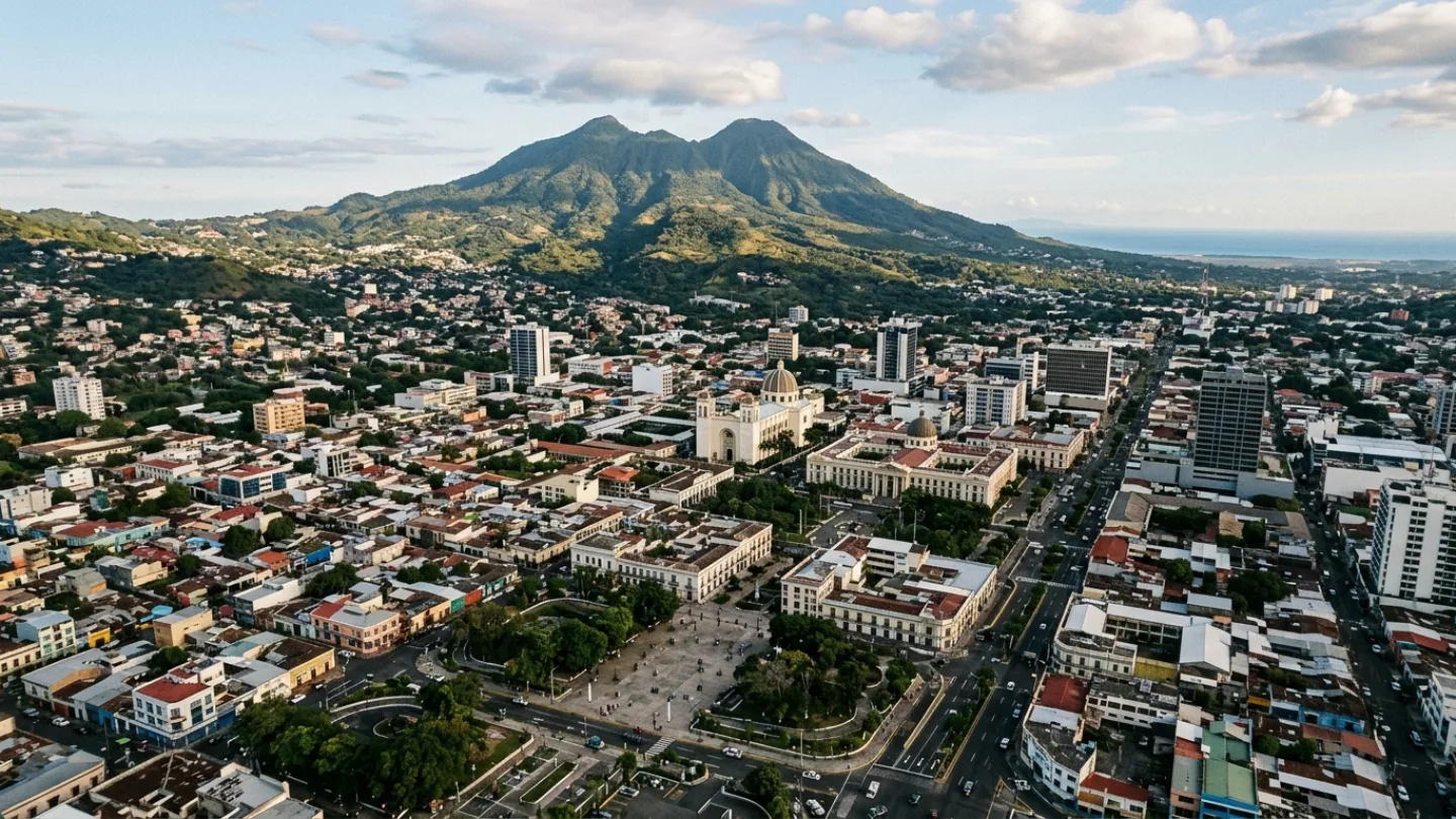 San Salvador, El Salvador travel banner