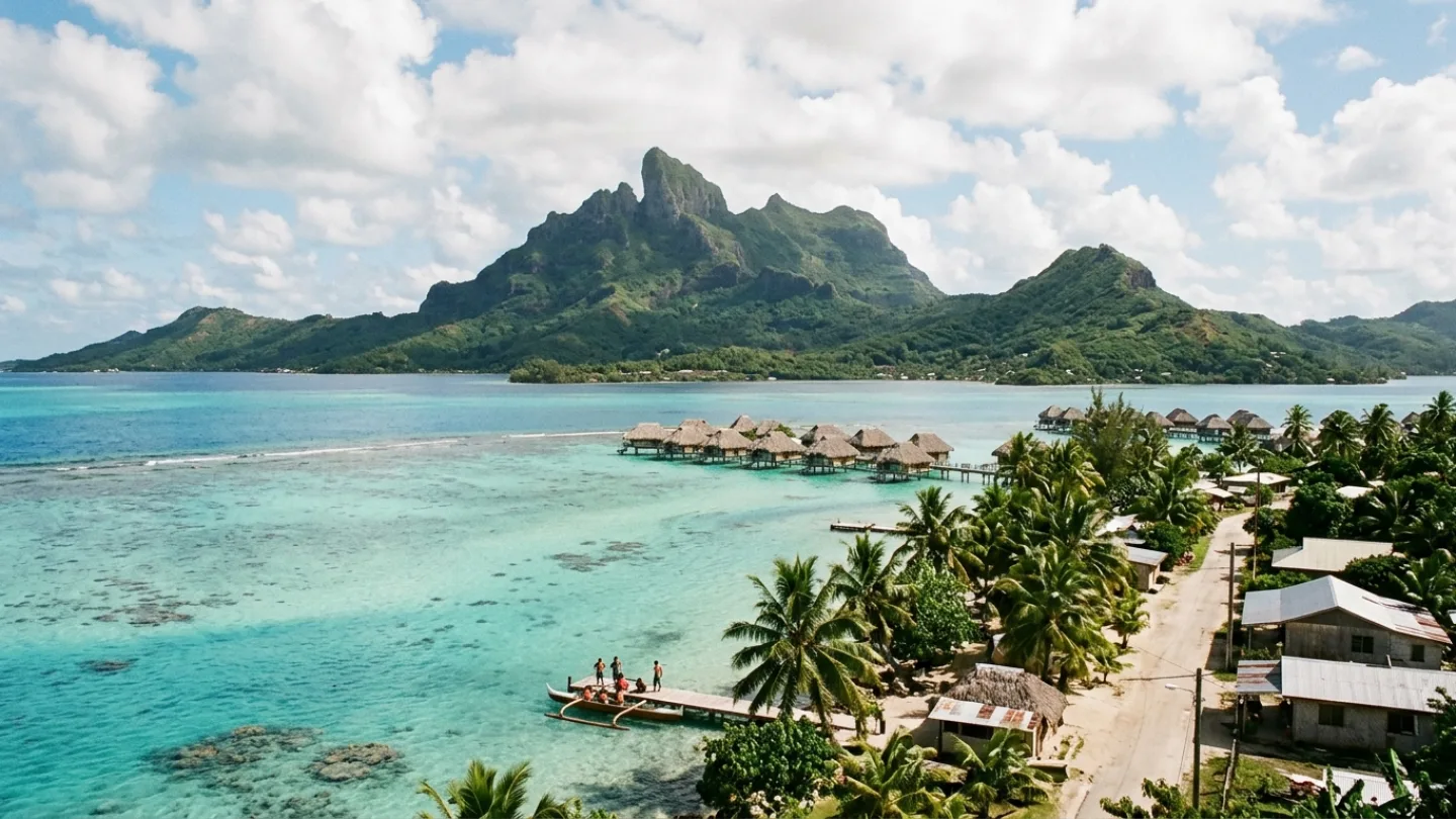 Leeward Islands, French Polynesia travel banner
