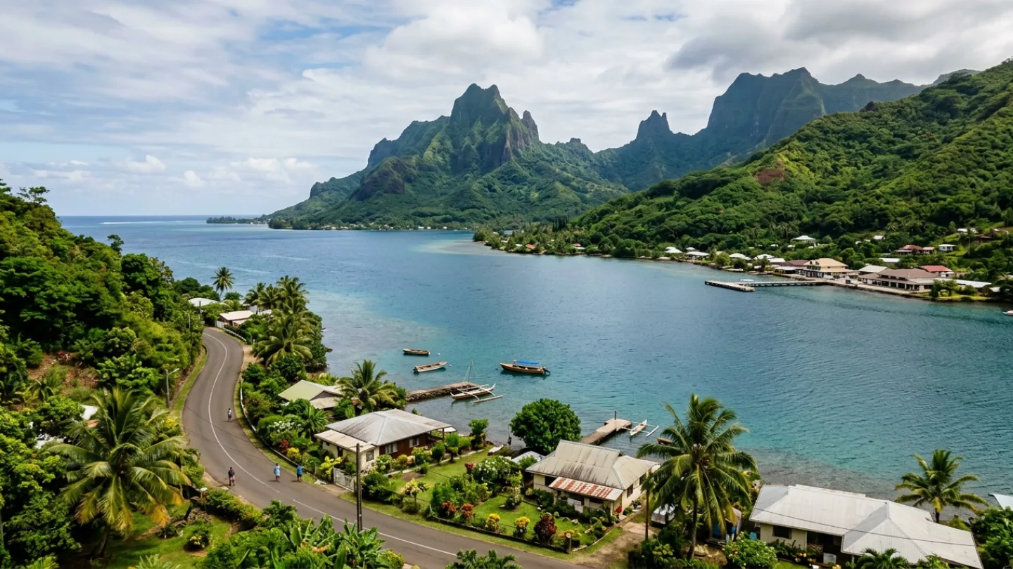Windward Islands, French Polynesia travel banner