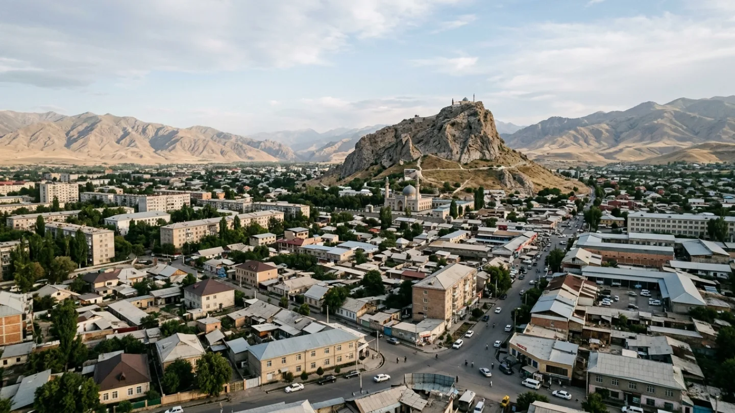 Osh, Kyrgyzstan travel banner