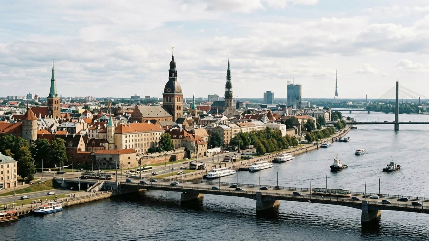 Riga, Latvia travel banner