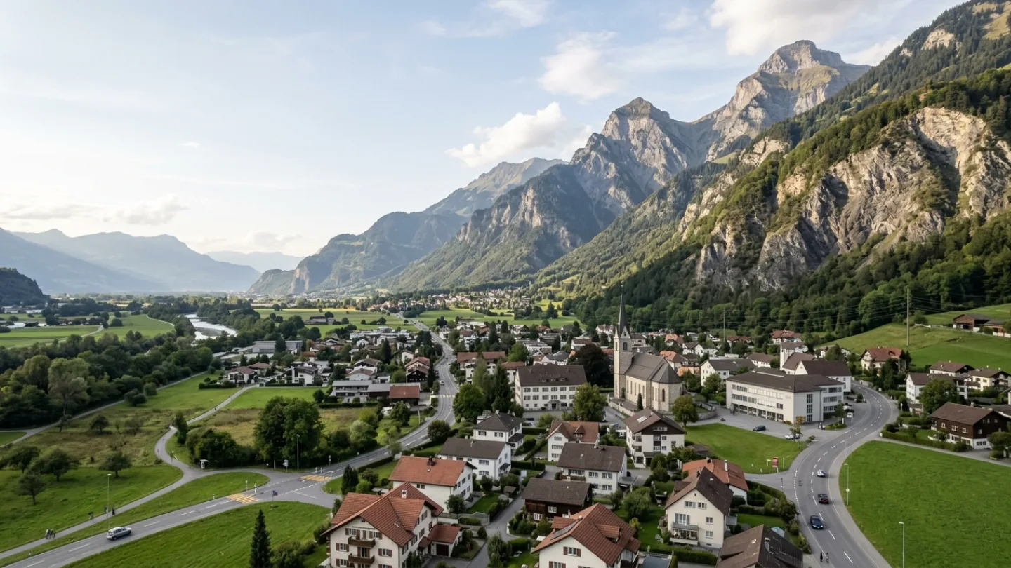Schaan, Liechtenstein travel banner
