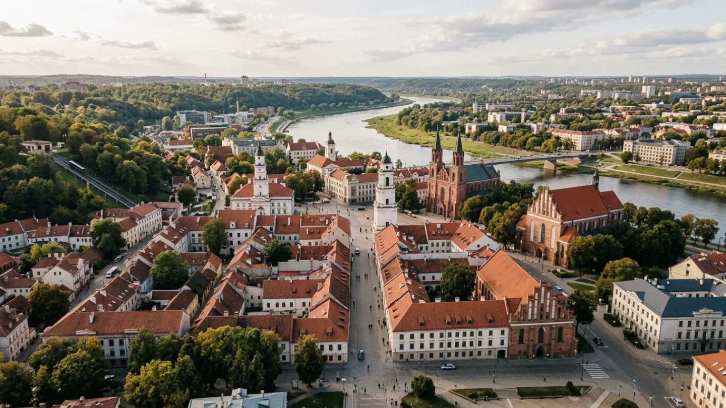 Kaunas, Lithuania travel banner
