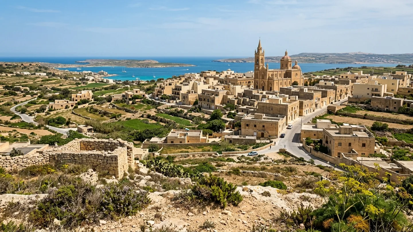 Għajnsielem, Malta travel banner