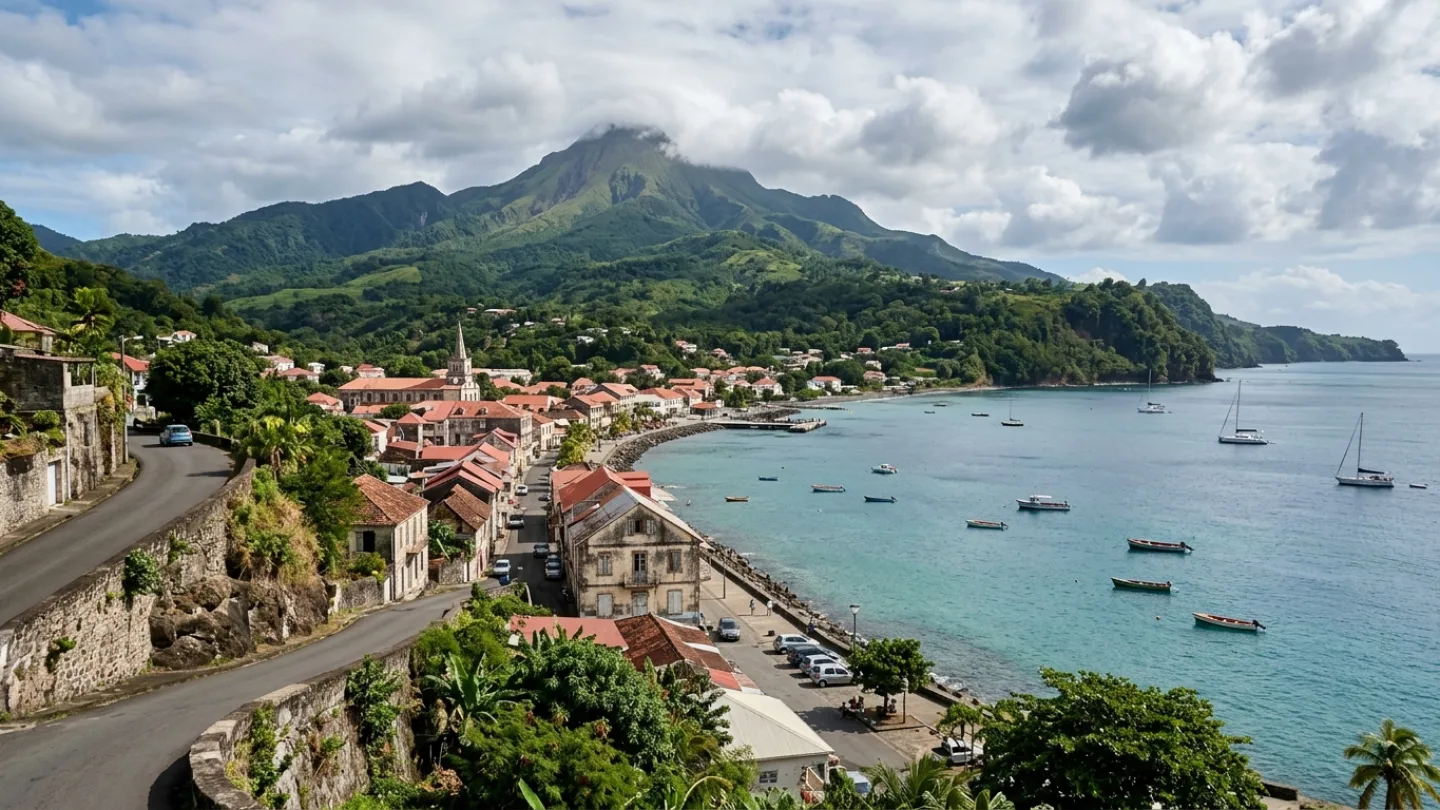 Saint-Pierre, Martinique travel banner