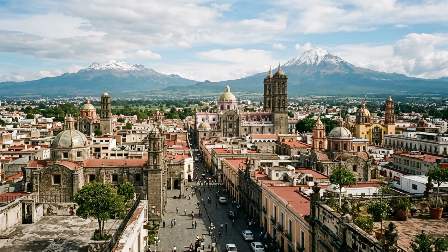Puebla, Mexico travel banner