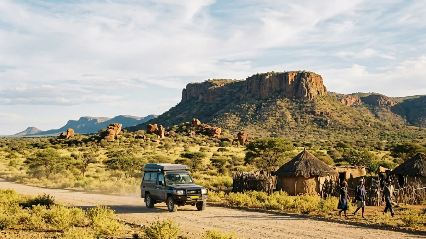 Otjozondjupa, Namibia travel banner