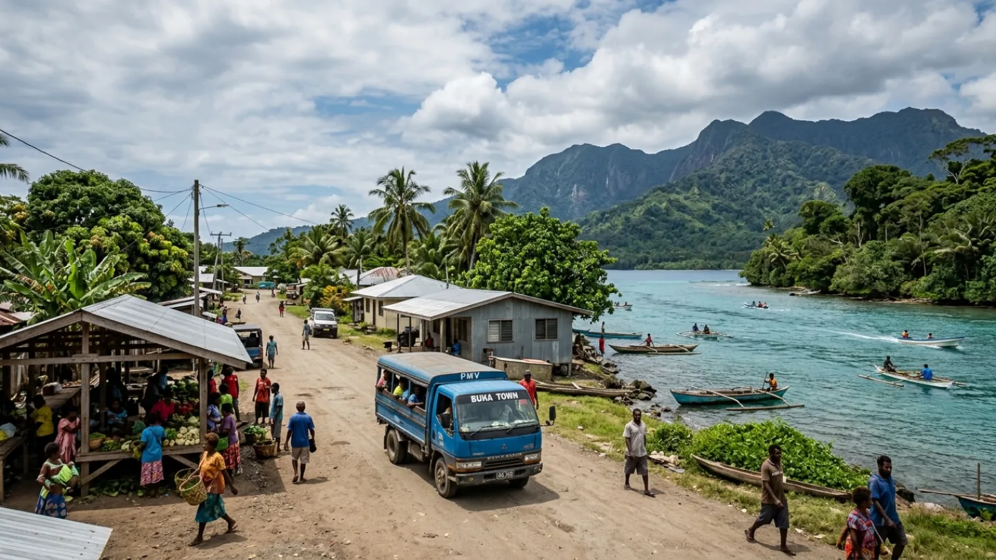 Bougainville, Papua New Guinea travel banner