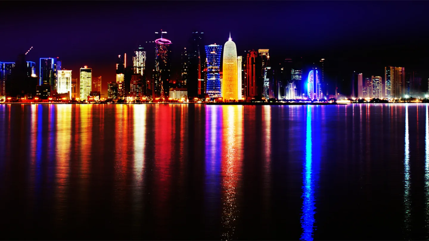 Doha, Qatar travel banner