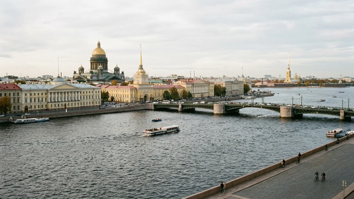 Leningrad, Russia travel banner