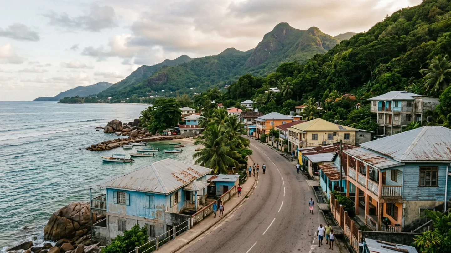 La Rivière Anglaise, Seychelles travel banner