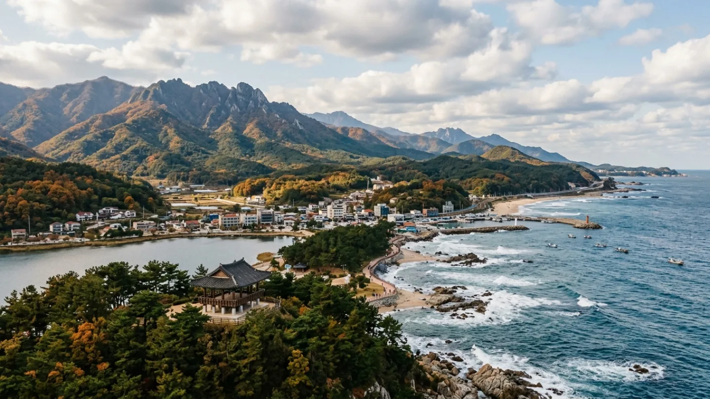 Gangwon, South Korea travel banner