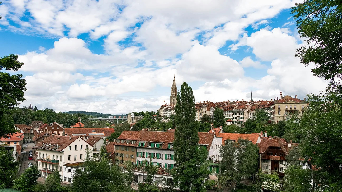 Bern, Switzerland travel banner