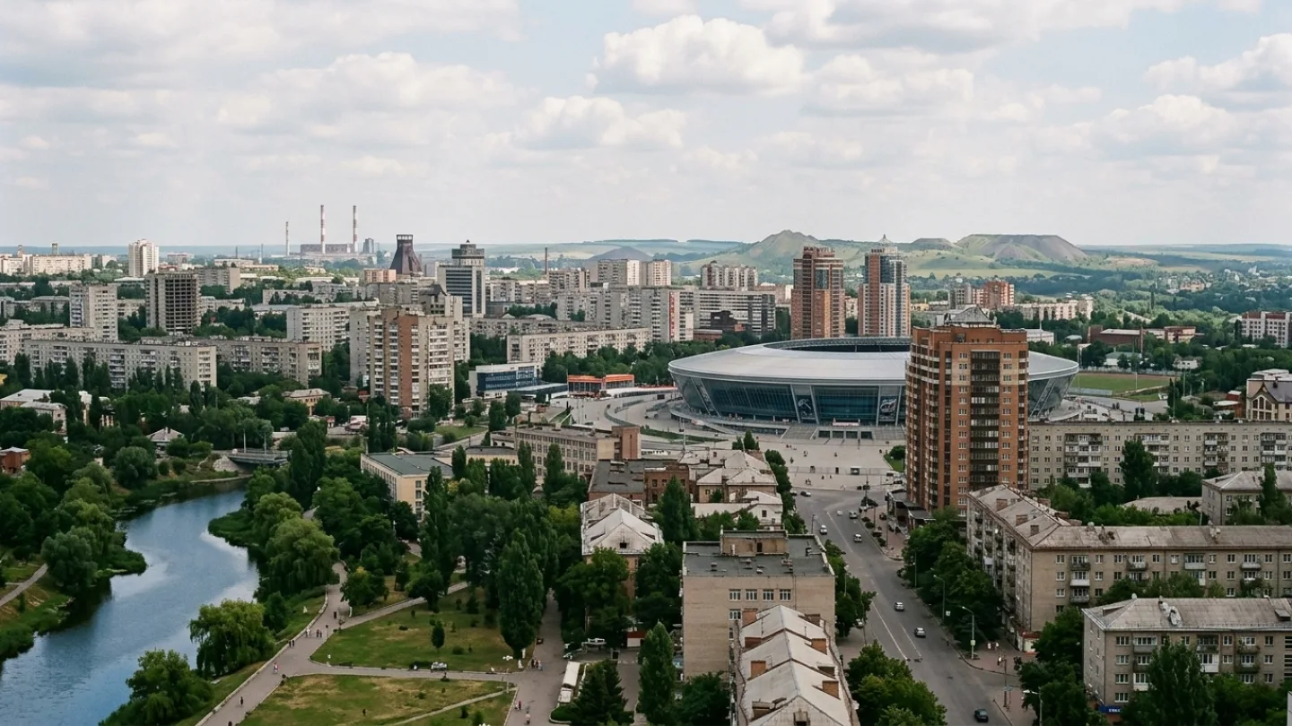 Donetska, Ukraine travel banner