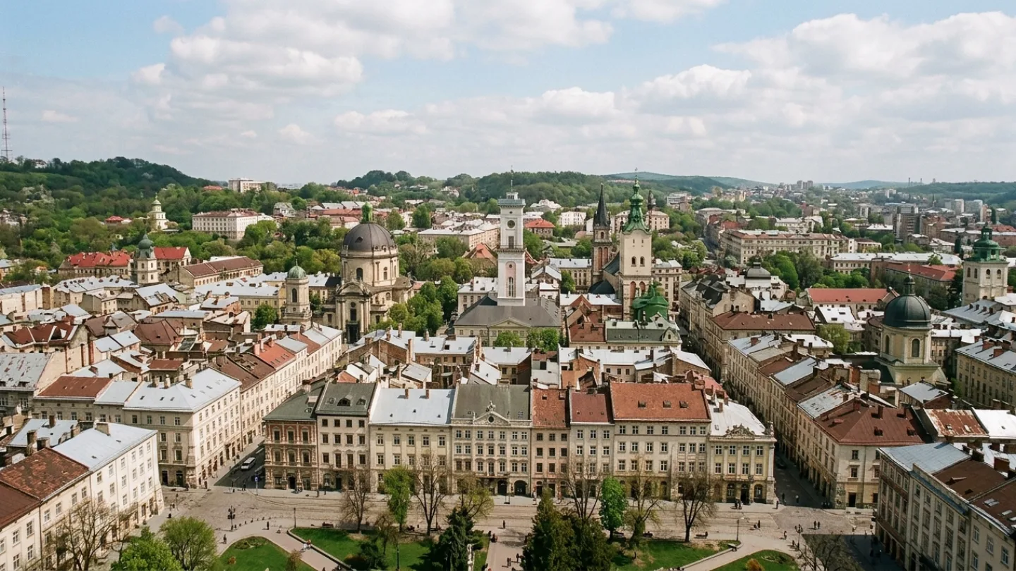 Lvivska, Ukraine travel banner