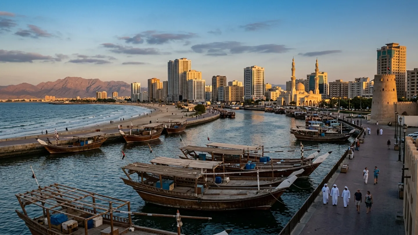Ajman, United Arab Emirates travel banner