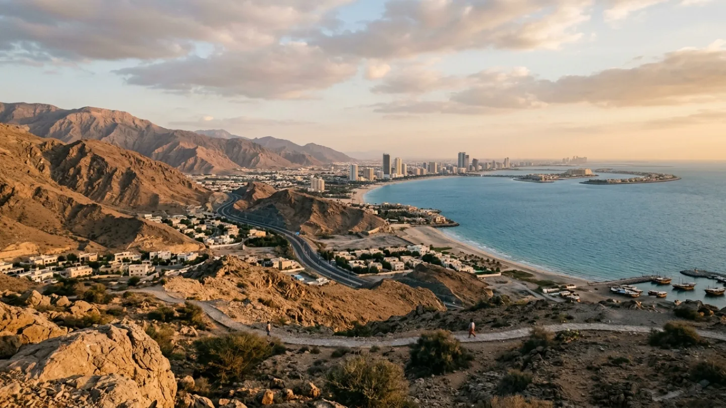 Ras Al Khaimah, United Arab Emirates travel banner
