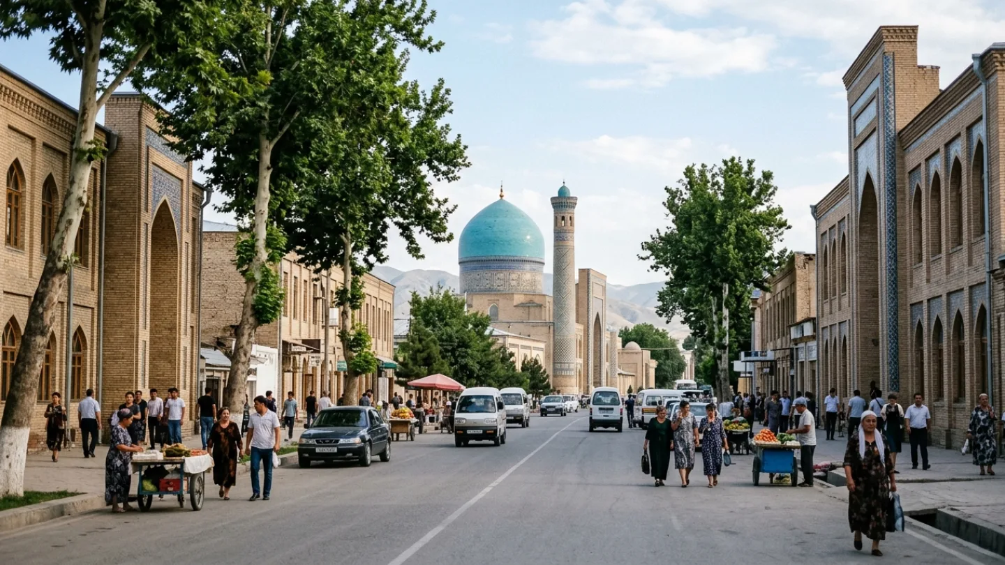 Andijan, Uzbekistan travel banner