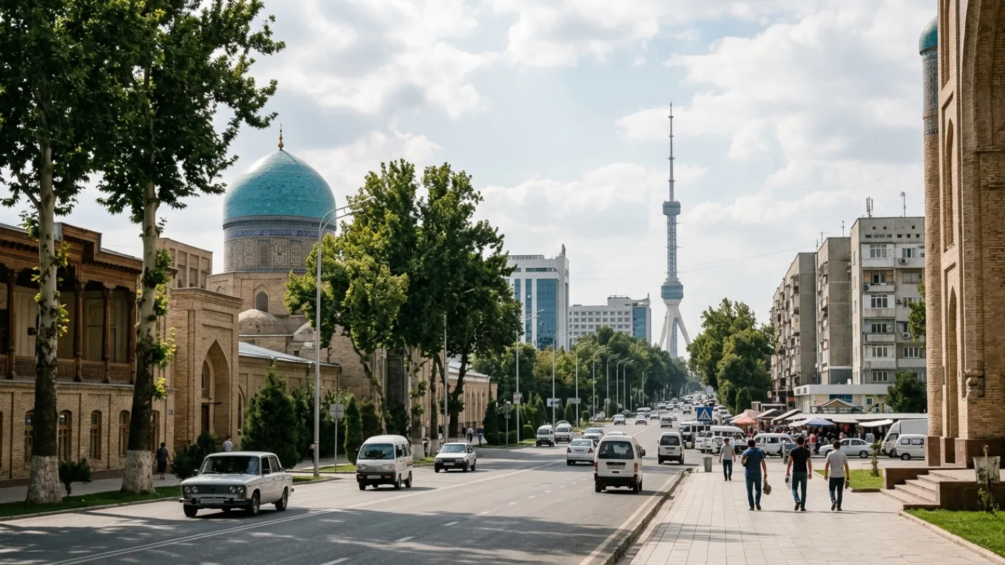 Tashkent, Uzbekistan travel banner
